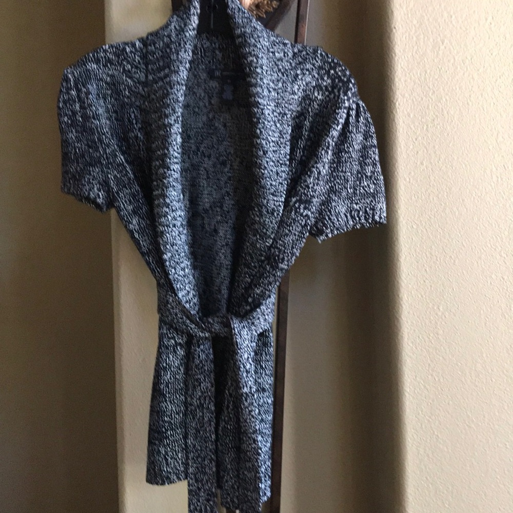 INC Silk Blend Belted Cardigan